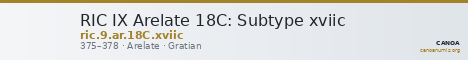 RIC IX Arelate 18C: Subtype xviic — CANOA