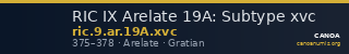 RIC IX Arelate 19A: Subtype xvc — CANOA