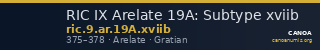 RIC IX Arelate 19A: Subtype xviib — CANOA