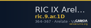 RIC IX Arelate 1D — CANOA
