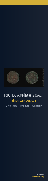 RIC IX Arelate 20A: Subtype 1 — CANOA