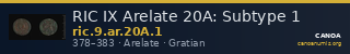 RIC IX Arelate 20A: Subtype 1 — CANOA