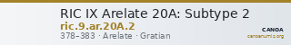 RIC IX Arelate 20A: Subtype 2 — CANOA