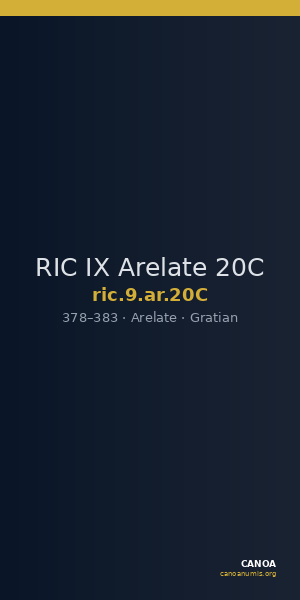 RIC IX Arelate 20C — CANOA
