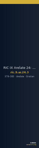 RIC IX Arelate 24: Subtype 3 — CANOA