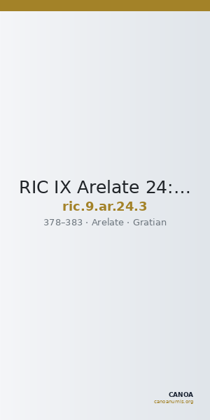 RIC IX Arelate 24: Subtype 3 — CANOA