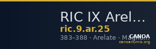 RIC IX Arelate 25 — CANOA