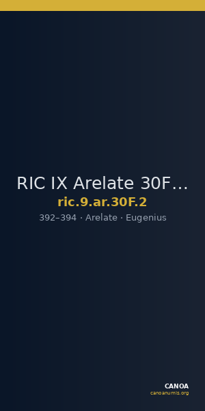 RIC IX Arelate 30F: Subtype 2 — CANOA