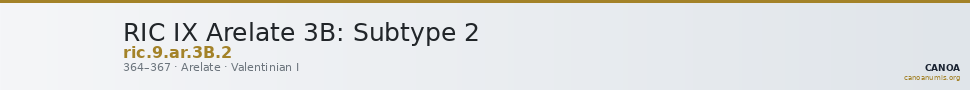 RIC IX Arelate 3B: Subtype 2 — CANOA