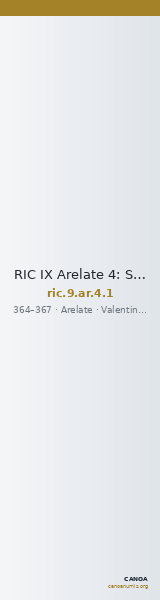 RIC IX Arelate 4: Subtype 1 — CANOA