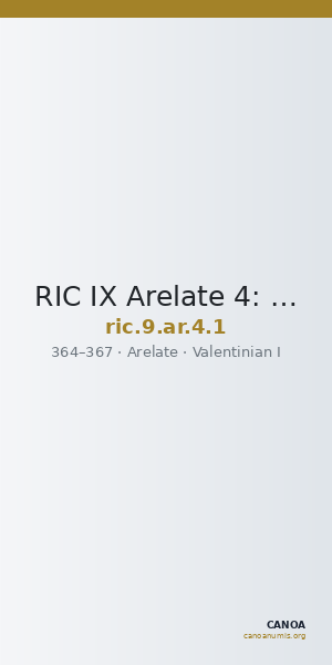 RIC IX Arelate 4: Subtype 1 — CANOA
