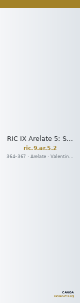 RIC IX Arelate 5: Subtype 2 — CANOA