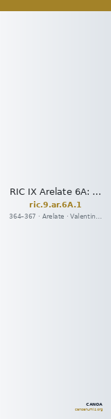 RIC IX Arelate 6A: Subtype 1 — CANOA