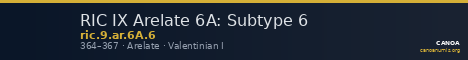 RIC IX Arelate 6A: Subtype 6 — CANOA