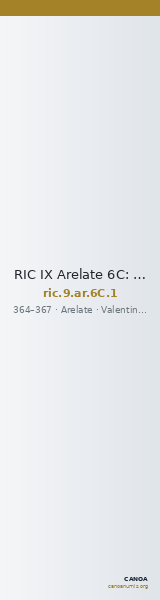 RIC IX Arelate 6C: Subtype 1 — CANOA