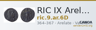 RIC IX Arelate 6D — CANOA