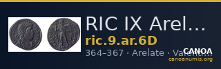 RIC IX Arelate 6D — CANOA