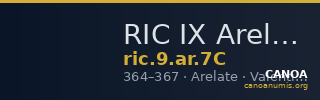 RIC IX Arelate 7C — CANOA