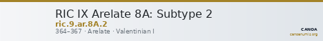 RIC IX Arelate 8A: Subtype 2 — CANOA