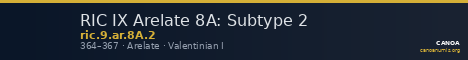 RIC IX Arelate 8A: Subtype 2 — CANOA