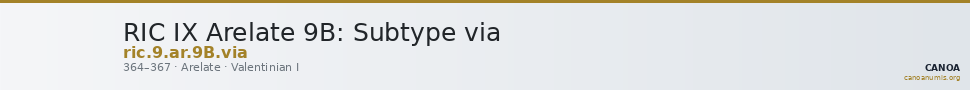 RIC IX Arelate 9B: Subtype via — CANOA