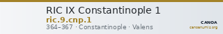 RIC IX Constantinople 1 — CANOA