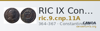 RIC IX Constantinople 11A — CANOA