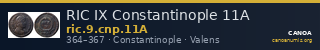 RIC IX Constantinople 11A — CANOA