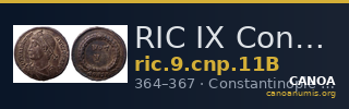 RIC IX Constantinople 11B — CANOA