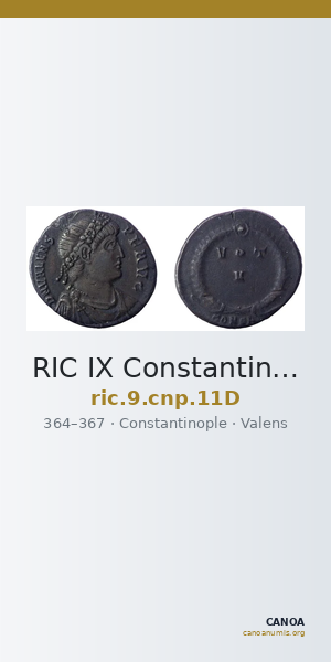 RIC IX Constantinople 11D — CANOA
