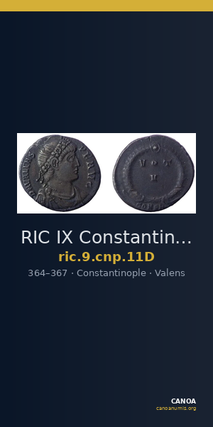 RIC IX Constantinople 11D — CANOA