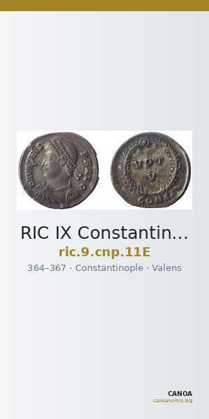 RIC IX Constantinople 11E — CANOA