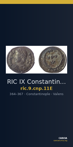 RIC IX Constantinople 11E — CANOA
