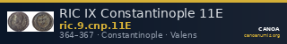 RIC IX Constantinople 11E — CANOA