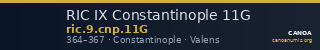 RIC IX Constantinople 11G — CANOA