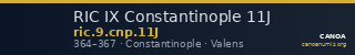 RIC IX Constantinople 11J — CANOA