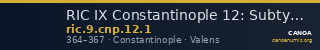 RIC IX Constantinople 12: Subtype 1 — CANOA