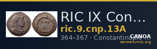 RIC IX Constantinople 13A — CANOA