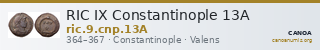 RIC IX Constantinople 13A — CANOA