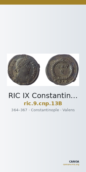 RIC IX Constantinople 13B — CANOA