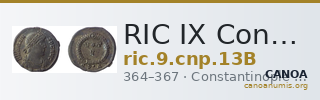 RIC IX Constantinople 13B — CANOA