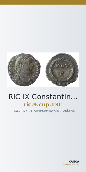 RIC IX Constantinople 13C — CANOA