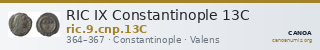 RIC IX Constantinople 13C — CANOA