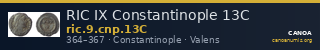 RIC IX Constantinople 13C — CANOA