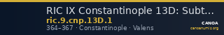 RIC IX Constantinople 13D: Subtype 1 — CANOA
