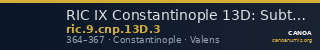 RIC IX Constantinople 13D: Subtype 3 — CANOA