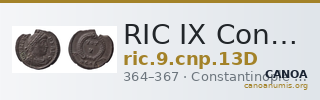 RIC IX Constantinople 13D — CANOA