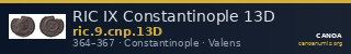 RIC IX Constantinople 13D — CANOA