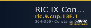 RIC IX Constantinople 13E: Subtype 1 — CANOA