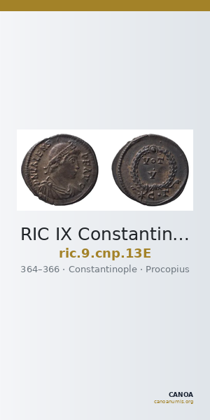 RIC IX Constantinople 13E — CANOA